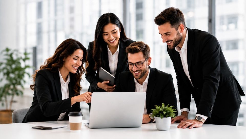 Business professionals collaborating — Co-Create business consultancy Tasmania